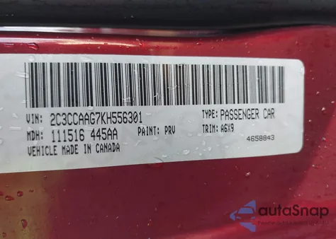 2019 Chrysler 300 Touring L from USA, damaged, VIN 2C3CCAAG7KH556301